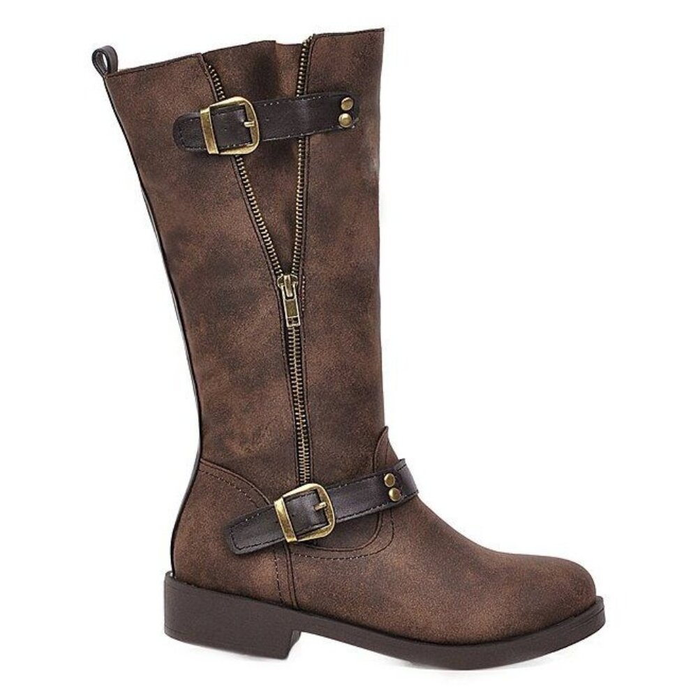 BUTITI - Brown Side-Buckle Boot